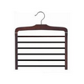 Wooden Specialty Multi-Pant Hanger (Walnut & Chrome)